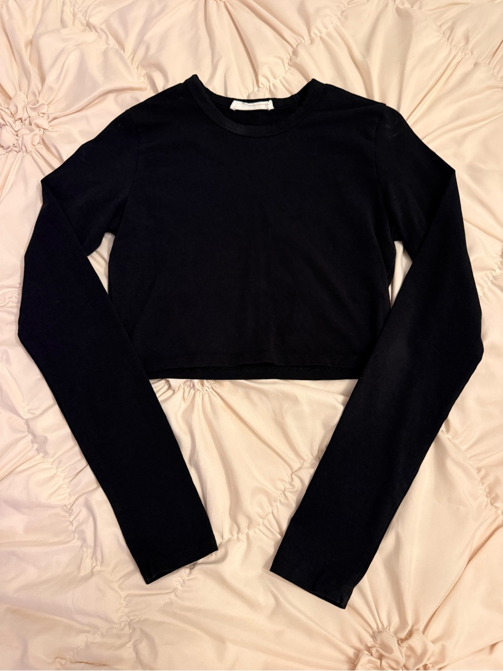 cotton on long sleeve crop top